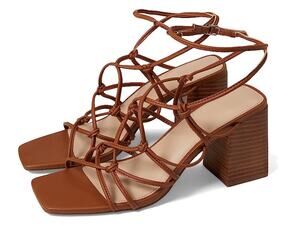 FARYL by Farylrobin Womens Zayne Heeled Sandals Size 8 M EU 38 Cognac Brown NWOB